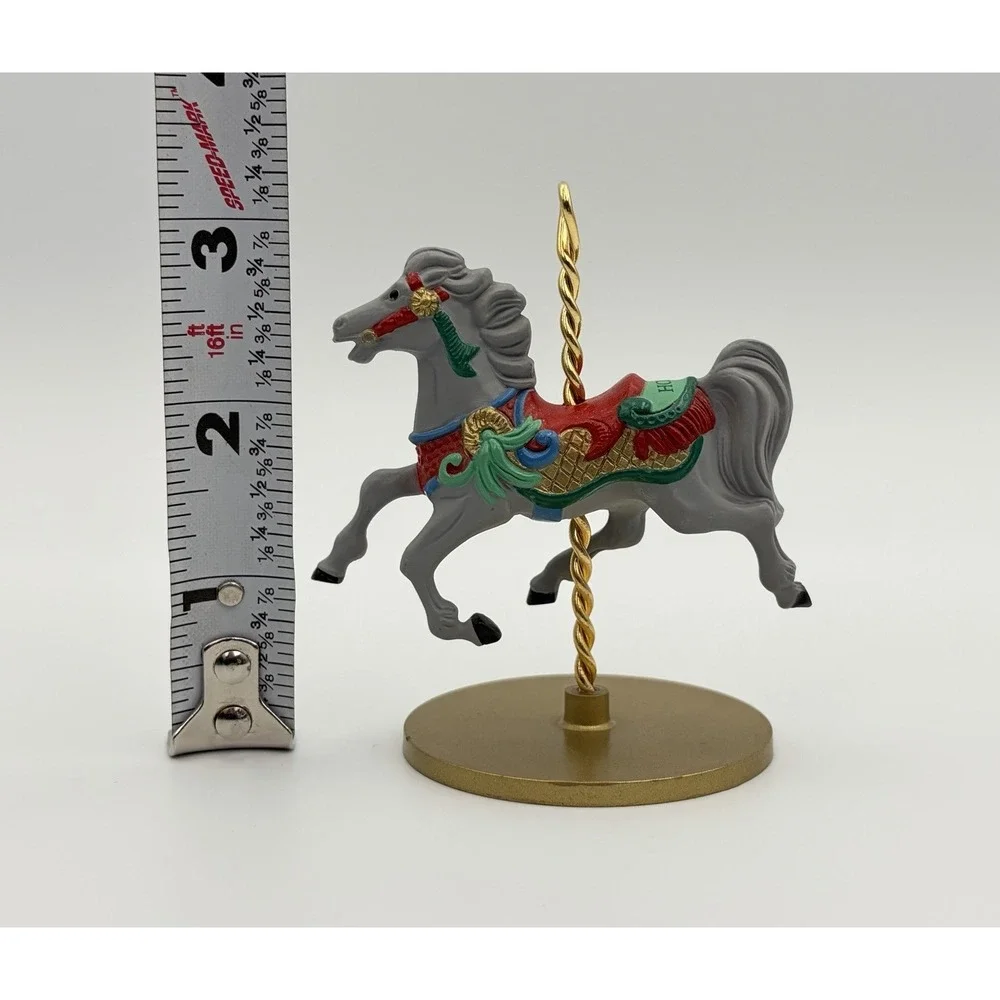 1989 Hallmark Keepsake Ornament Christmas Carousel Horse Holly XPR9722 Vintage